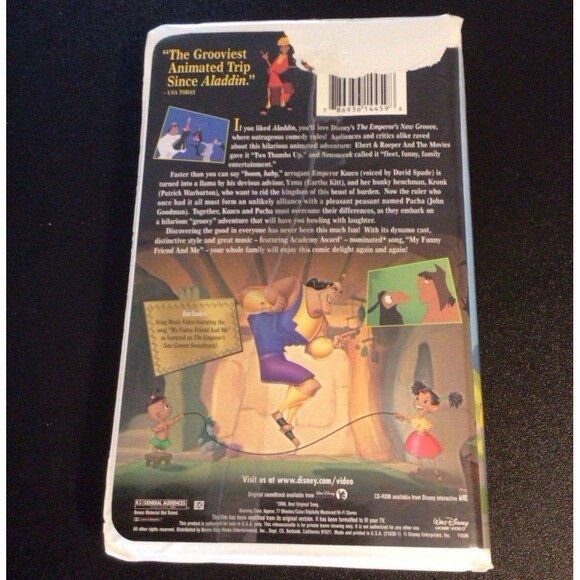 THE GREAT MOUSE DETECTIVE & THE EMPERORS NEW GROOVE Classic Disney Movies VHS - Picture 7 of 9